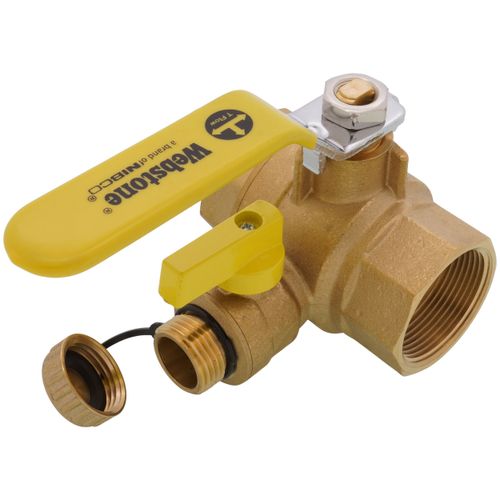 Main product image of 1-1/2" Threaded Pro-Pal Full Port Ball Valve w/ Hose Drain