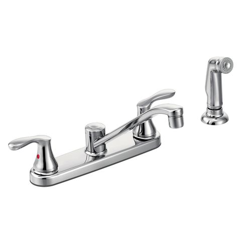 Main product image of Cornerstone Two-handle Low Arc Kitchen Faucet (Chrome), 40618