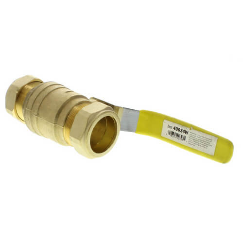 1" Compression Full Port Brass Ball Valve (Lead Free)