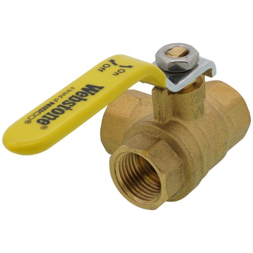 Main product image of 1/2" Threaded 3-Way Full Port Brass Ball Valve w/ L-Port