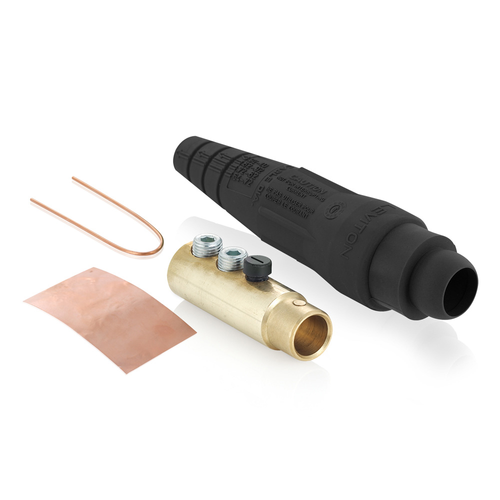 Main product image of 18 Series Cam-Type Female Detachable Plug, Ball Nose, 2/0 4/0 AWG, 400A Max (Black)