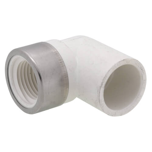 Main product image of 1/2" PVC Sch. 40 Spec. Reinforced 90° Elbow (Socket x FIPT)