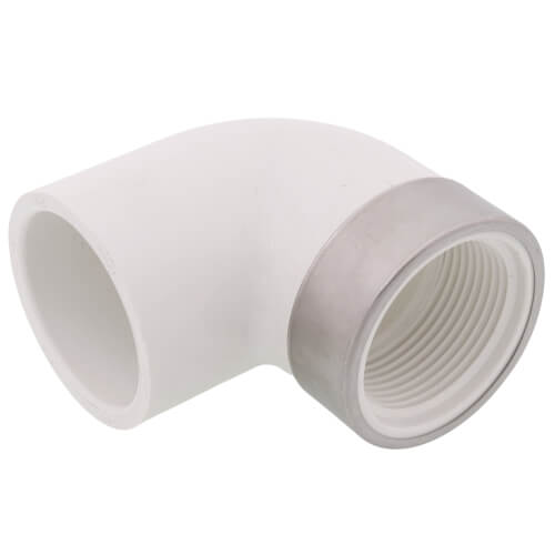 Main product image of 1-1/4" PVC Sch. 40 Spec. Reinforced 90° Elbow (Socket x FIPT)