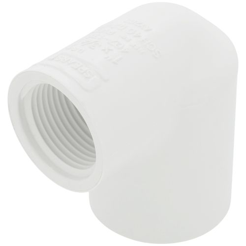 Main product image of 1" x 3/4" PVC Sch. 40 90° Elbow (Socket x FIPT)