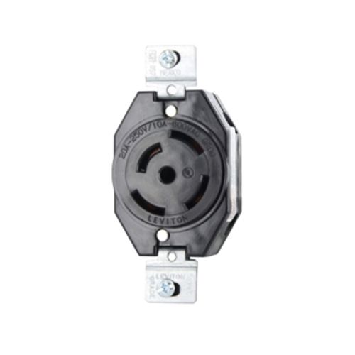 Main product image of 20/10A, 250V Flush Mounting Locking Receptacle, Industrial Grade