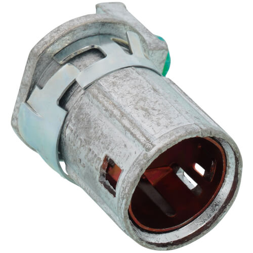 Main product image of 3/8" Retrofit SNAP2IT Cable Connector w/ Built In Ground for Retrofit or New Work w/ Red-Tinted Inside