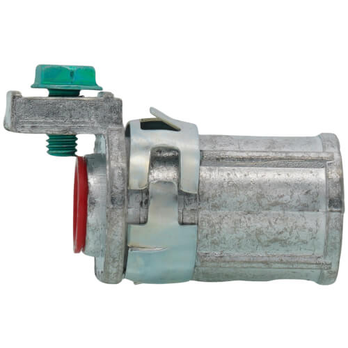 Main product image of 3/8" Retrofit SNAP2IT Cable Connector w/ Built In Ground for Retrofit or New Work w/ Red-Tinted Inside