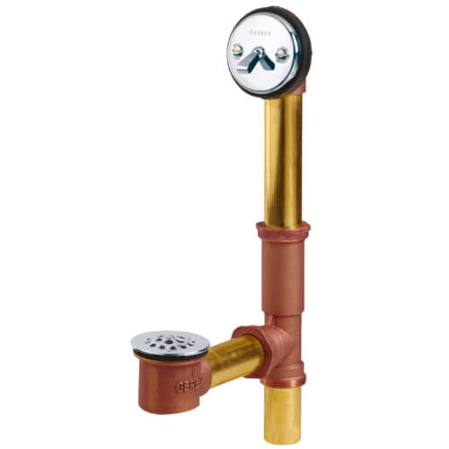 Main product image of Bath Drain - Brass - Trip Lever - with Pre-adjustable Linkage