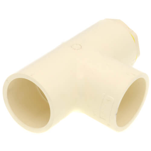Main product image of 1-1/4" x 1/2" x 1-1/4" CPVC CTS Reducing Tee (Socket)