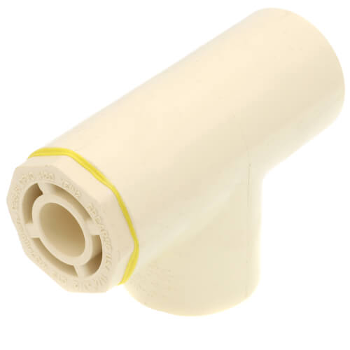 Main product image of 1-1/4" x 1/2" x 1-1/4" CPVC CTS Reducing Tee (Socket)