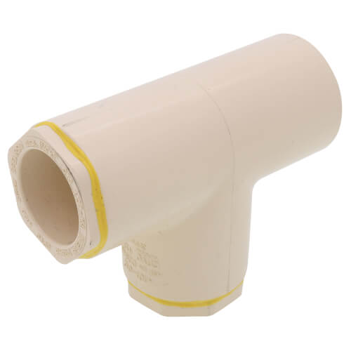 Main product image of 1-1/4" x 1" x 1/2" CPVC CTS Reducing Tee (Socket)