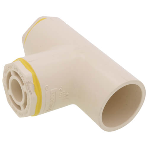 Main product image of 1-1/4" x 1" x 1/2" CPVC CTS Reducing Tee (Socket)