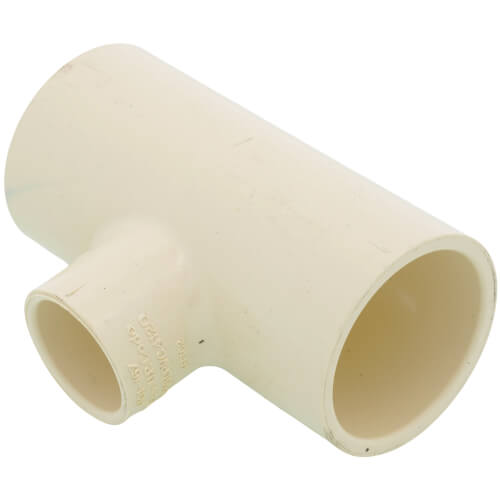 Main product image of 1-1/4" x 1-1/4" x 3/4" CPVC CTS Reducing Tee (Socket)