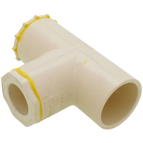 Main product image of 1-1/2" x 1/2" x 1" CPVC CTS Reducing Tee (Socket)