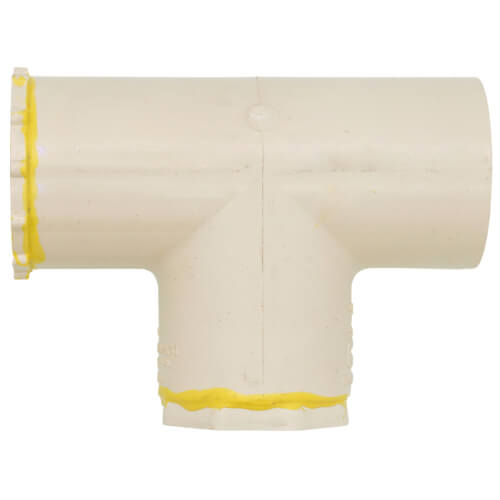 Main product image of 1-1/2" x 1/2" x 1" CPVC CTS Reducing Tee (Socket)