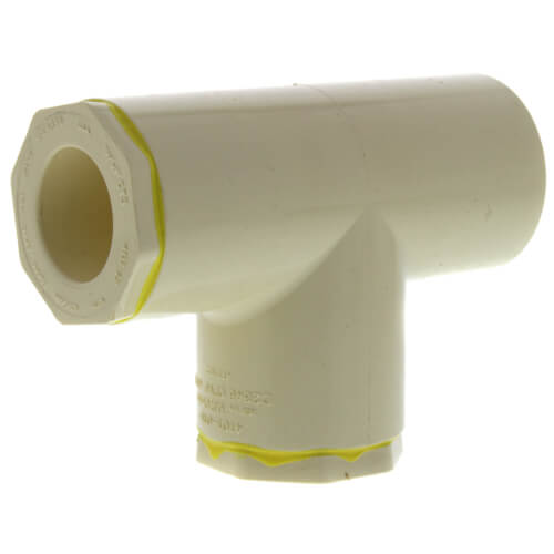 Main product image of 1-1/2" x 1" x 1" CPVC CTS Reducing Tee (Socket)