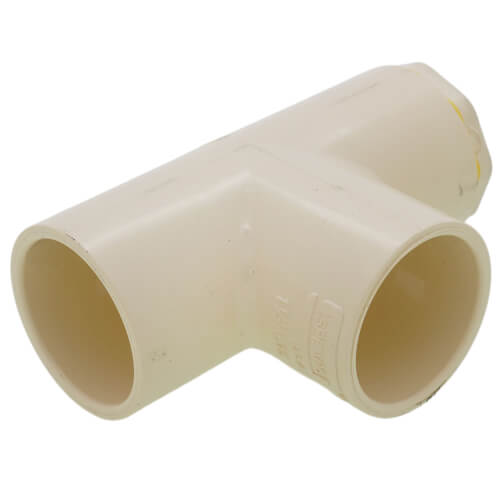 Main product image of 1-1/2" x 1-1/4" x 1-1/2" CPVC CTS Reducing Tee (Socket)