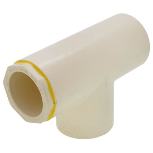 Main product image of 1-1/2" x 1-1/4" x 1-1/2" CPVC CTS Reducing Tee (Socket)