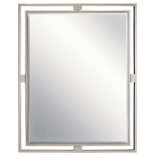 Main product image of Hendrik 30" Rectangular Mirror (Brushed Nickel)