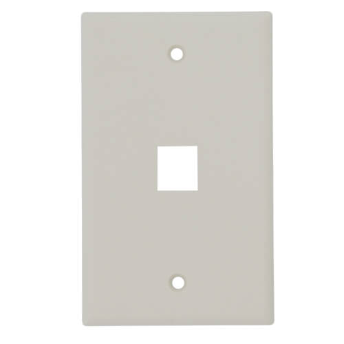 41080-1TP - Leviton 41080-1TP - Single-Gang QuickPort Wallplate, 1-Port ...