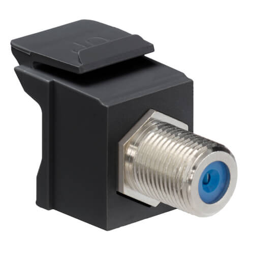 Main product image of QuickPort Feedthrough F-Connector (Black)