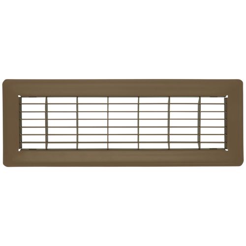 4" x 14" Floor Return Air Grille (Brown)