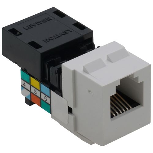 Main product image of Voice Grade QuickPort Connector, 6P6C - White (1 Pc)