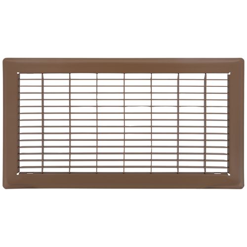 8" x 16" Floor Return Air Grille (Brown)