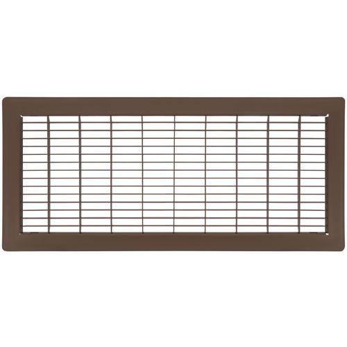 8" x 20" Floor Return Air Grille (Brown)