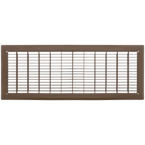8" x 24" Floor Return Air Grille (Brown)