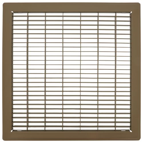 14" x 14" Floor Return Air Grille (Brown)
