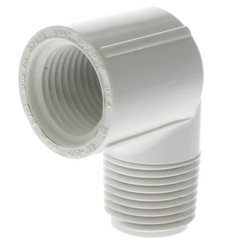 1/2" PVC Sch. 40 90° Street Elbow (Male x Fem)