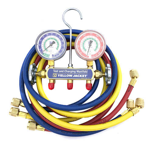 41215 Yellow Jacket 41215 Series 41 2Valve Manifold w/ 60" PLUS II