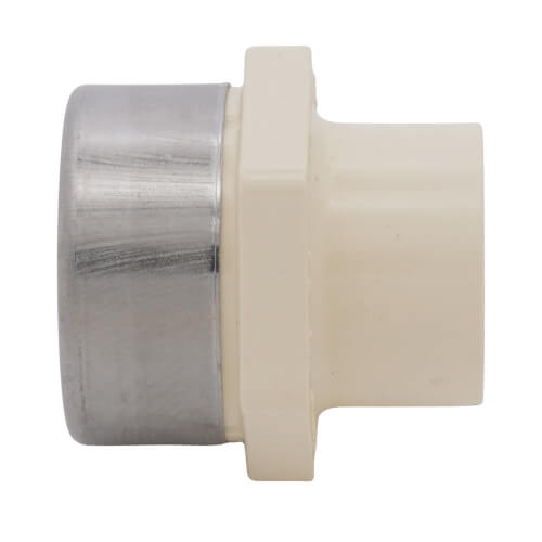 Main product image of 3/4" CTS CPVC Female Adapter w/ Reinforced SS Collar (Socket x FIPT)