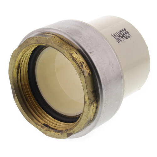Main product image of 1-1/2" CTS CPVC Female Adapter w/ Gasket (Socket x Brass FPT)