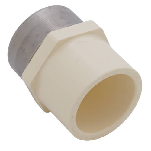 Main product image of 1" x 3/4" CTS CPVC Female Adapter w/ Stainless Steel Collar (Socket x FIPT)