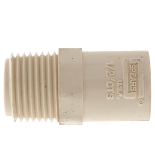 Main product image of 1/2" CTS CPVC Male Adapter w/ Stainless Steel Sleeve (MIPT x Socket)