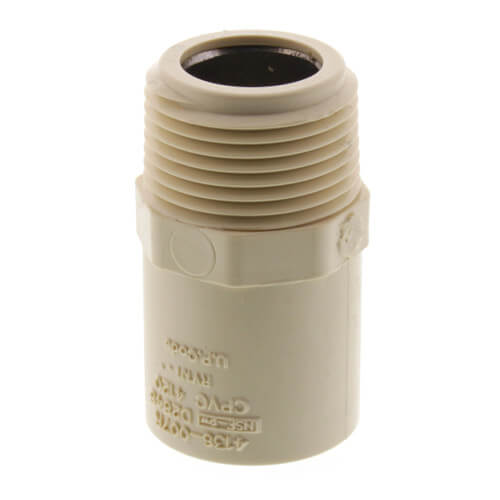 Main product image of 3/4" CTS CPVC Male Adapter w/ Stainless Steel Sleeve (MIPT x Socket)
