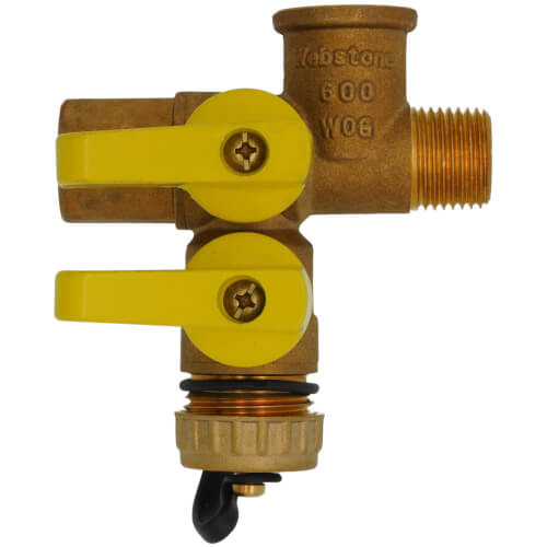 Main product image of 1/2" Pro-Pal Full Port Brass Ball Valve w/ Hi-Flow Hose Drain (600 WOG)