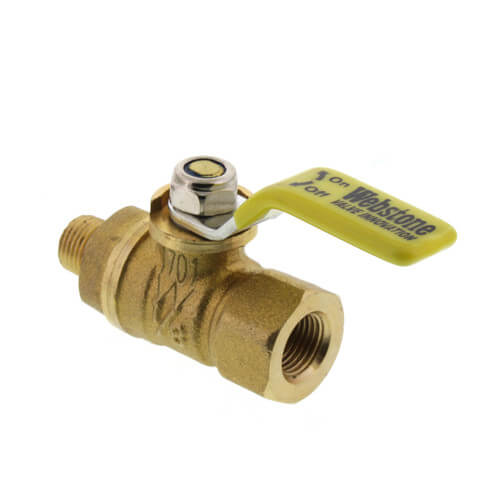 1/8" FIP x MIP Full Port Forged Brass Mini Ball Valve
