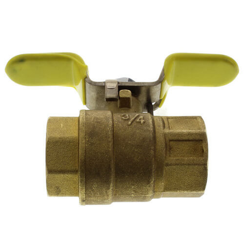 Main product image of 3/4" Threaded Full Port Ball Valve w/ T-Handle (Lead Free)