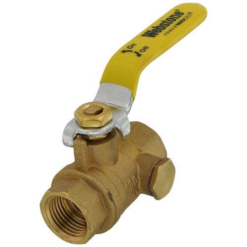 Main product image of 1/2" IPS Full Port Forged Brass Ball Valve with IPS Hole