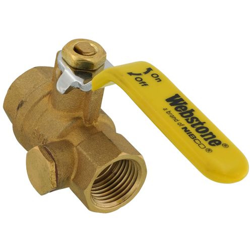 Main product image of 1/2" IPS Full Port Forged Brass Ball Valve with IPS Hole