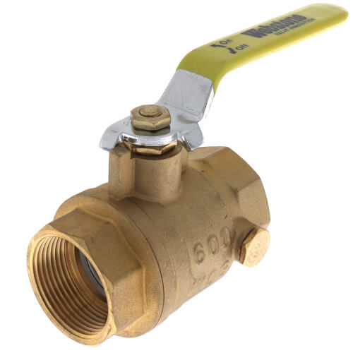 Main product image of 1-1/4" IPS Full Port Forged Brass Ball Valve with IPS Hole