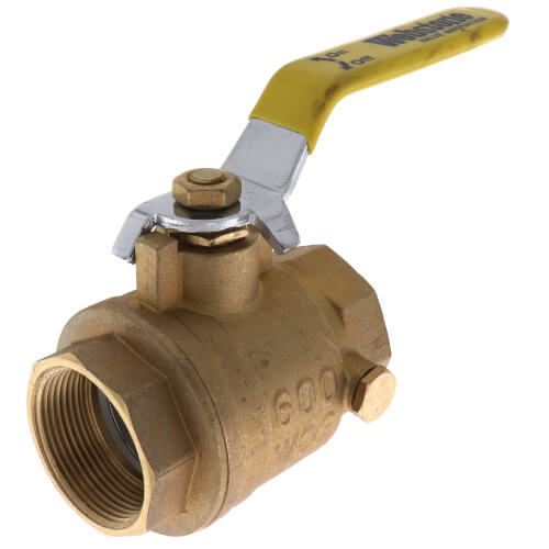 Main product image of 1-1/2" IPS Full Port Forged Brass Ball Valve with IPS Hole
