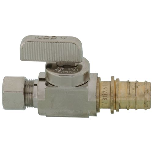 Main product image of 1/2" EVERLOC+ x 3/8" Compression Straight Ball Valve