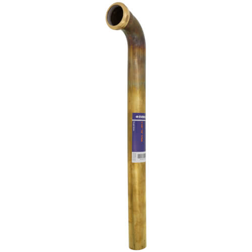 Main product image of 1-1/2" x 18" Rough Brass Slip Joint Waste Bend, 17 GA
