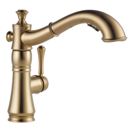 Main product image of Cassidy Single Handle Pull-Out Kitchen Faucet (Champagne Bronze), 4197-CZ-DST
