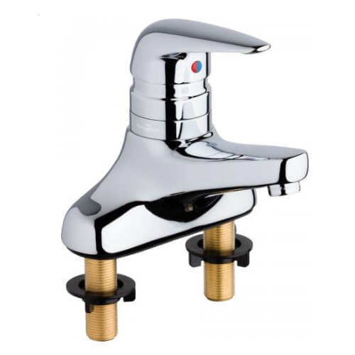 Main product image of 0.5 GPM 4-1/4" Deck-Mounted Manual Sink Faucet w/Built in ASSE 1070 Compliant Scald Protection, 420-T41E2805ABCP
