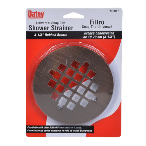Main product image of 4-1/4" Universal Snap-Tite Rubbed Oil Bronze Strainer